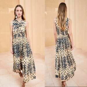 Ulla Johnson Sascha dress Fossil Print midi long